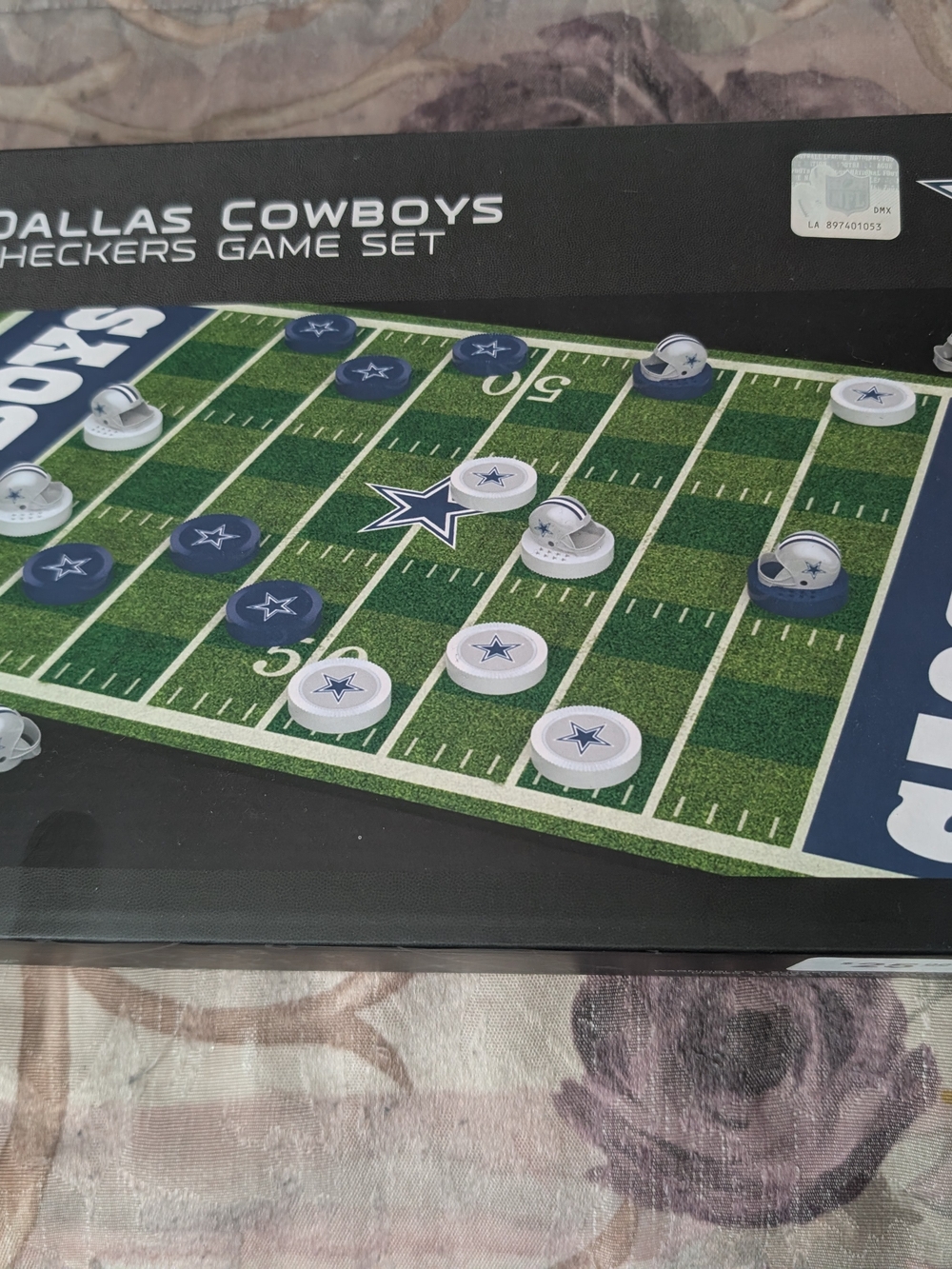 NFL Dallas Cowboys Checkers Game Set - Navy, White, Green